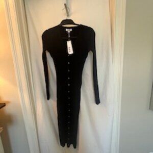 Black sweater dress- 525 Bornin BKLYN